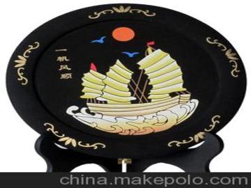 工廠特價碳雕工藝品 金烏炭雕禮品 商務(wù)禮品辦公擺件 一帆風(fēng)順